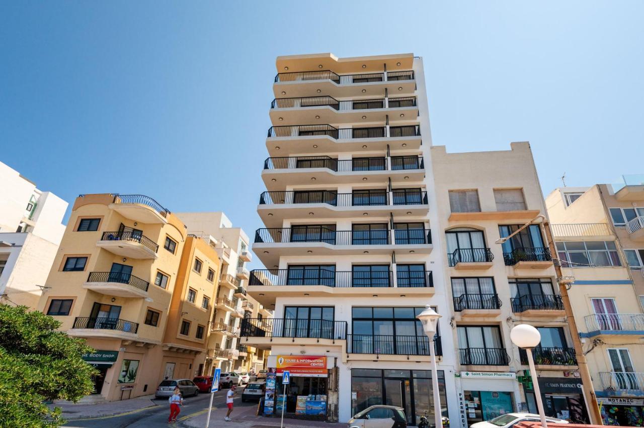 Islet Promenade Seafront Family Apartment With 2 Balconies By Getawaysmalta Сент-Полс-Бей Экстерьер фото